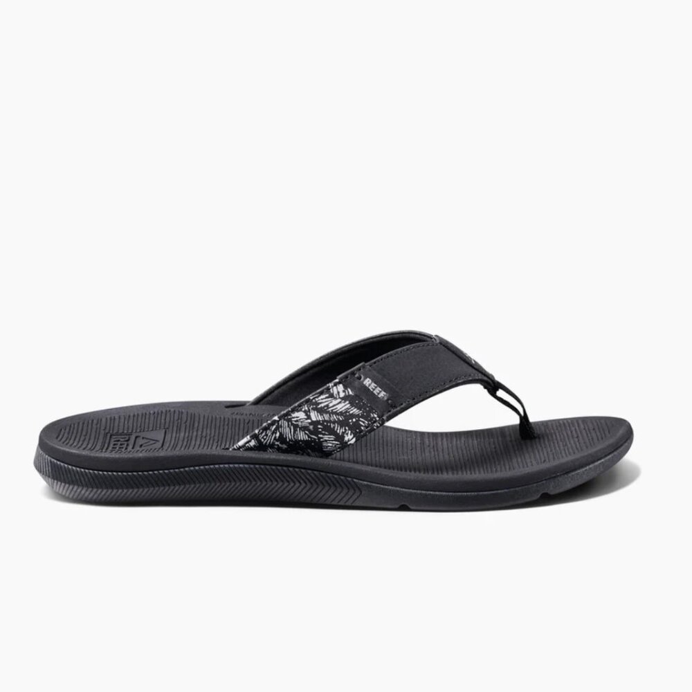 REEF NWT Women's Black Santa Ana Flip Flops Thongs Sandals Shoes Size 6 NEW!